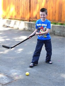 Tyler Hoffmann - back to normal once removed from his wi-fi'ed school. (Photo © Kim Goldberg)