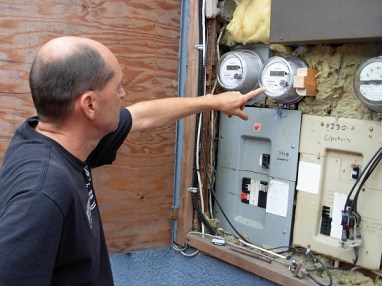 Jurgen Goering has one more smart meter today than he had yesterday - and not by choice. (Photo © Kim Goldberg)